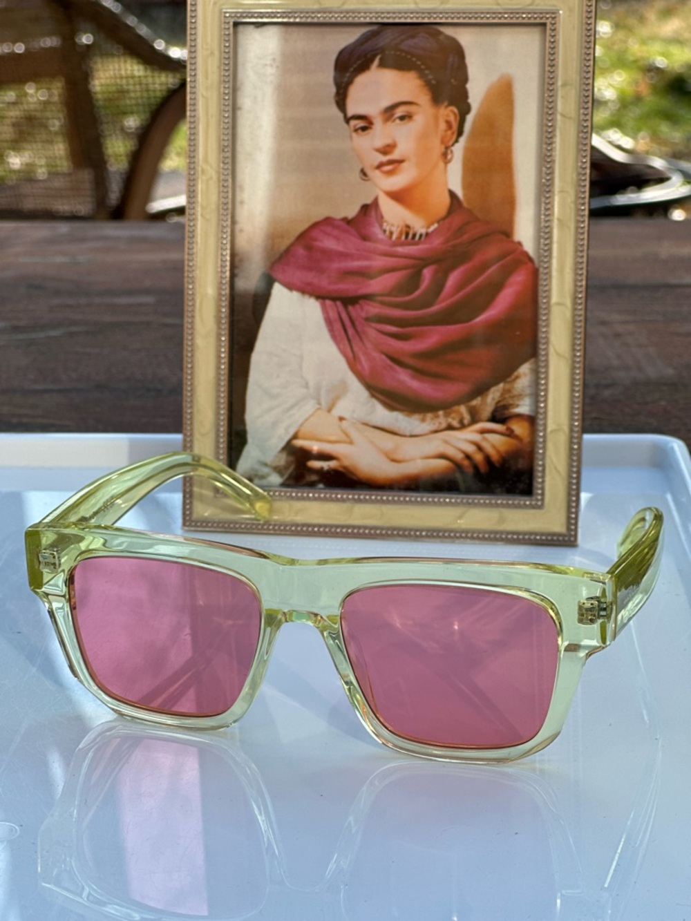 Givenchy GV400020 Translucent Green Sunglasses Pink Lens w/ COA - Picture 3 of 12
